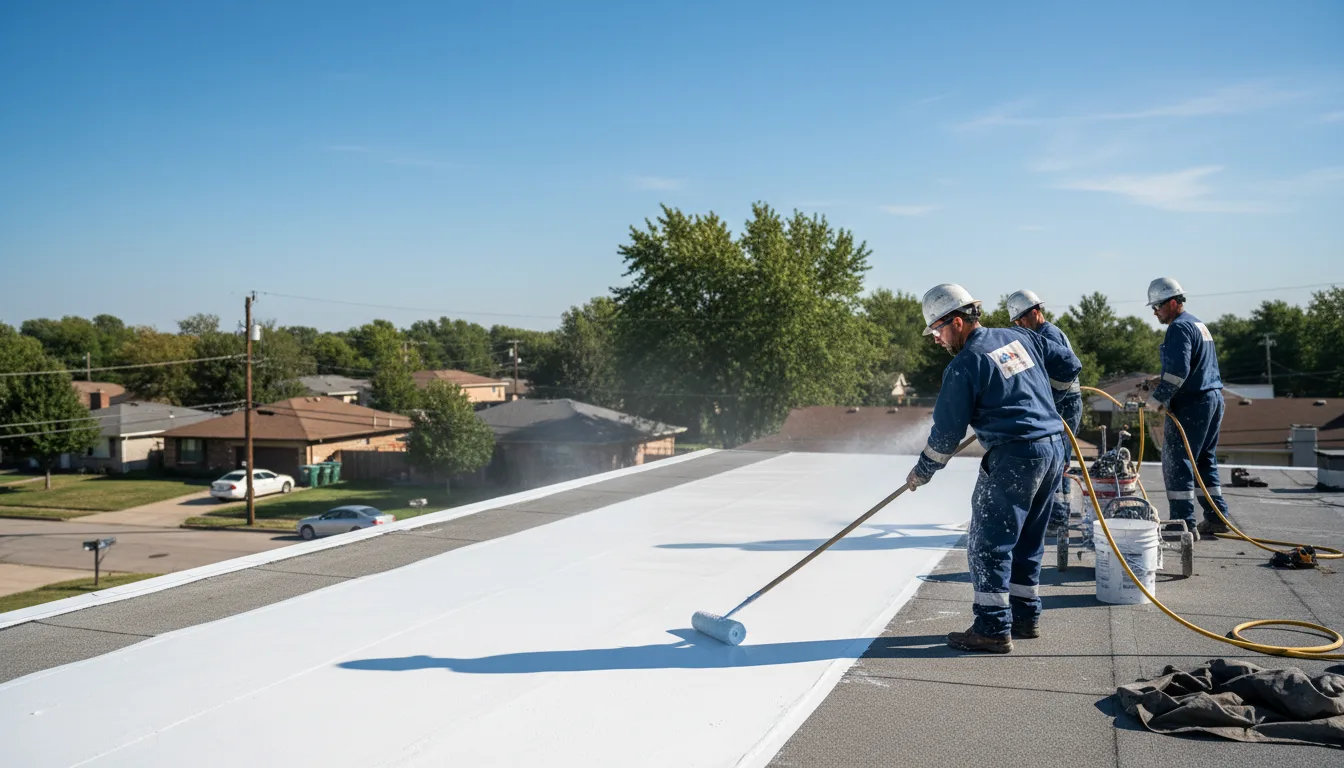 Commercial roof coating in Waverly, VA near me